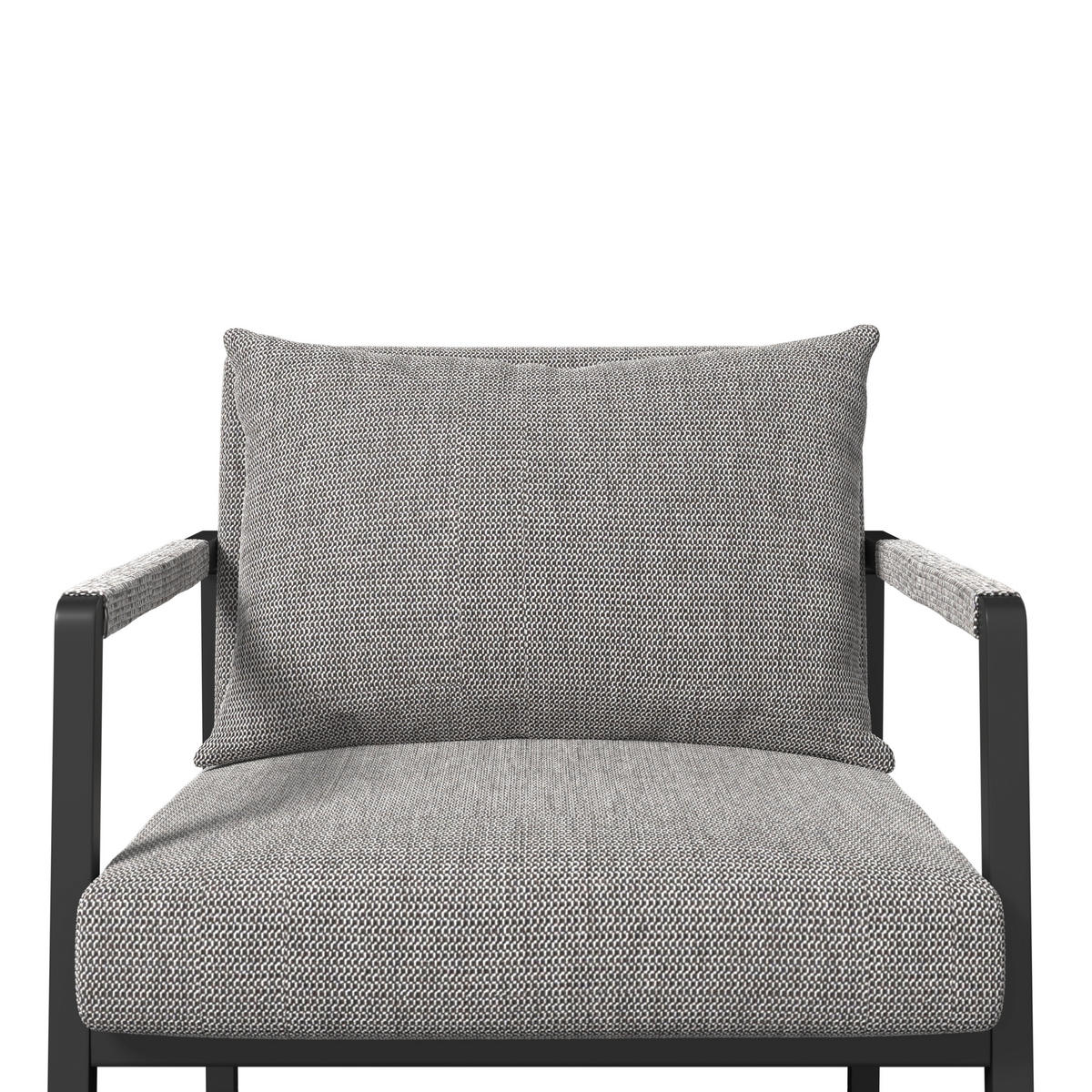 LOUNGEGARNITUR 4-teilig   210/80/86 cm Aluminium  - Anthrazit/Grau, LIFESTYLE, Stein/Textil (210/80/86cm) - Ambia Garden