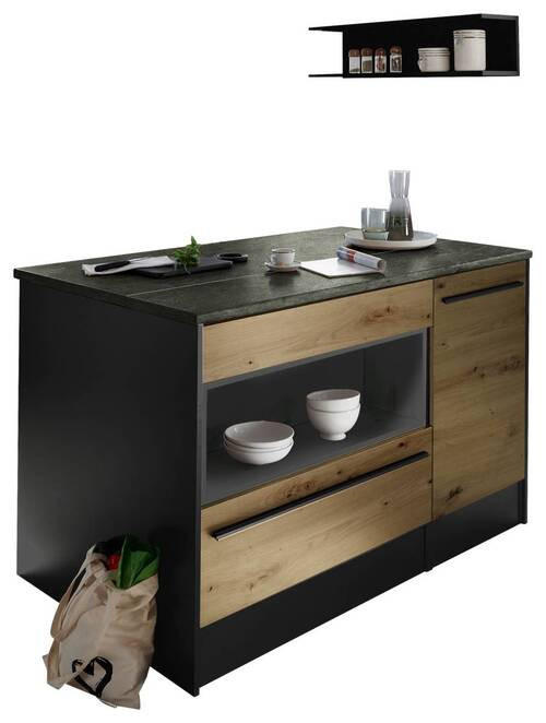 Waschmaschinenverbau in Eiche Artisan