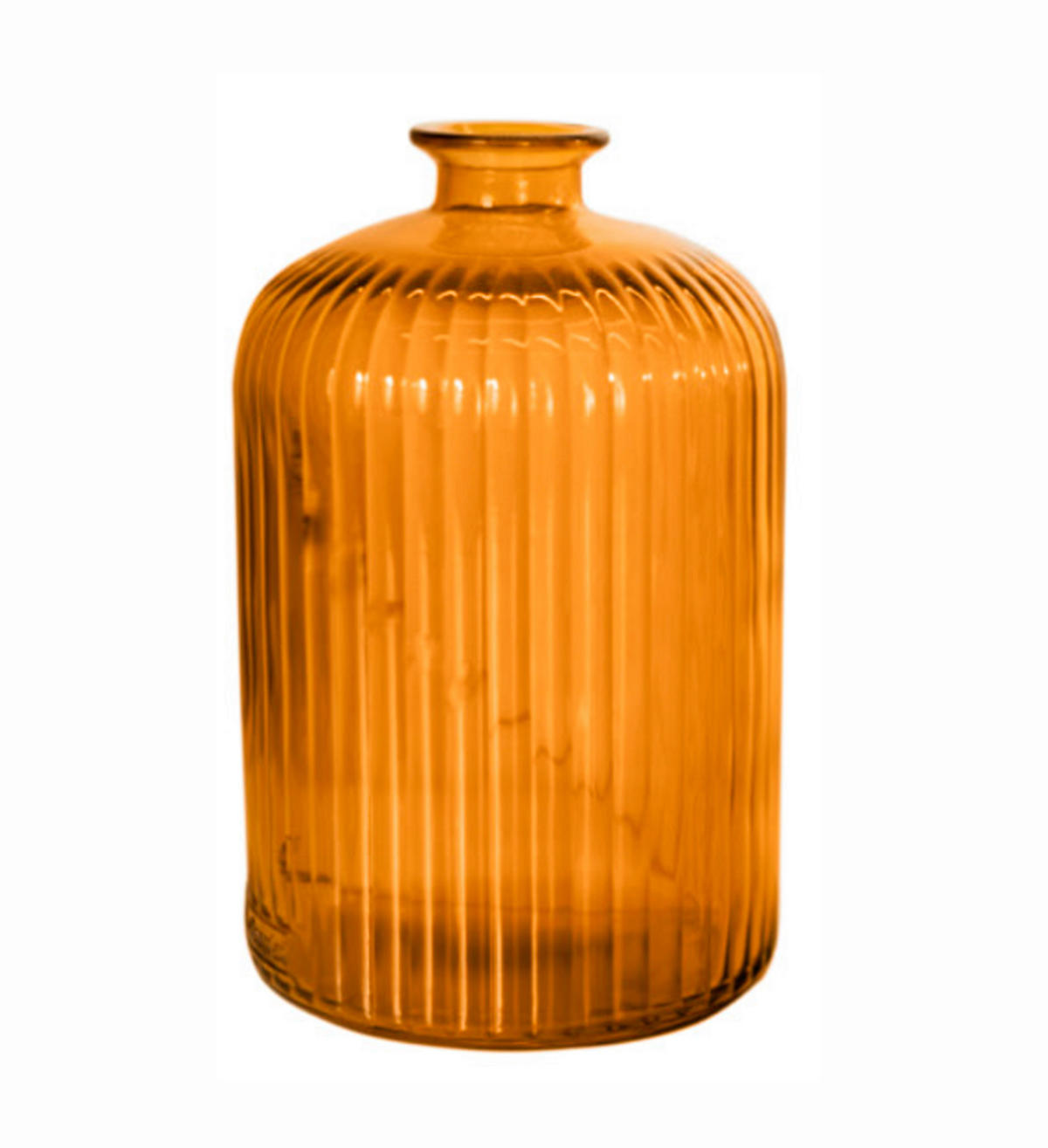 VÁZA  - sárga, Basics, üveg (23cm)