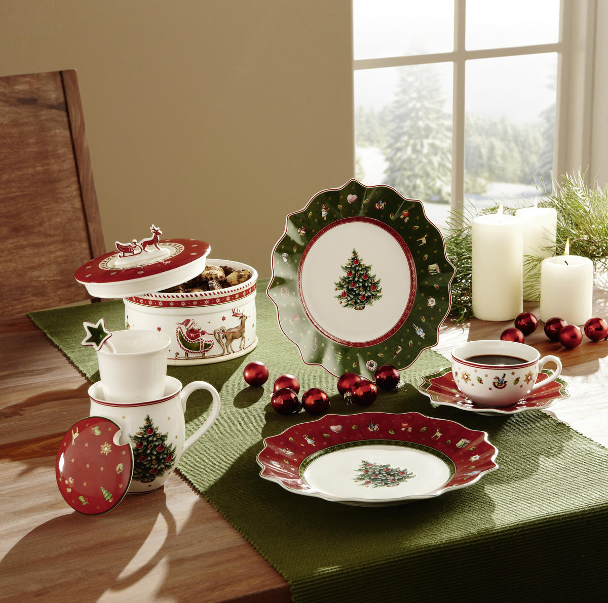 PLITVI KROŽNIK  Toys Delight  keramika  29 cm       - rdeča/bela, Design, keramika (29cm) - Villeroy & Boch
