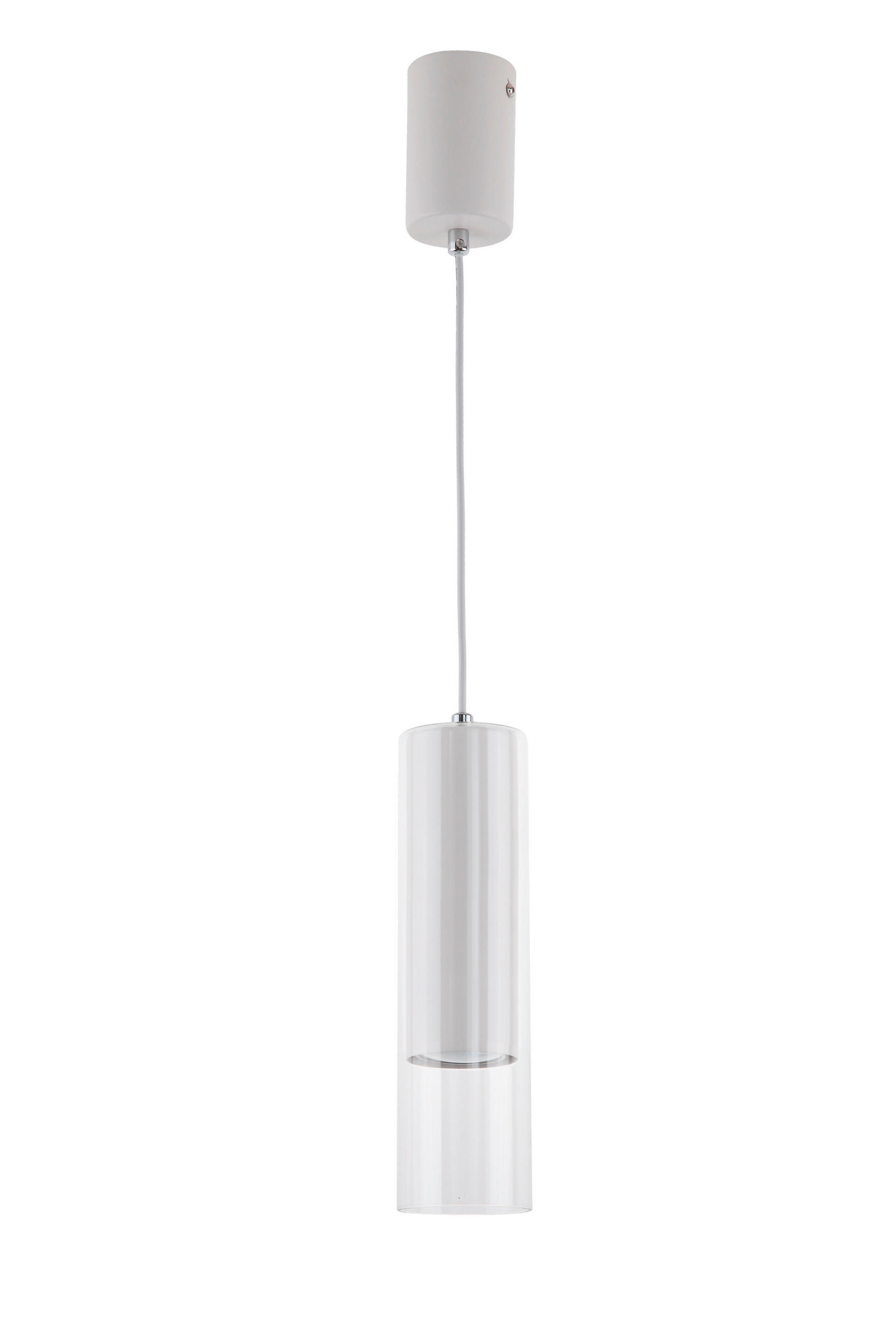HÄNGELEUCHTE 7/150 cm    - Weiss, Basics, Glas (7/150cm)