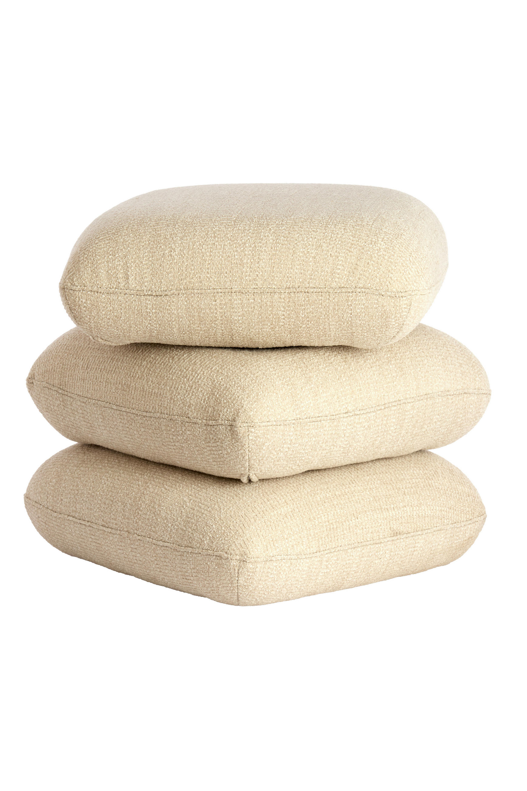 POUF LAURIE 44,5/44,5/44,5 cm  - Creme, Basics, Textil (44,5/44,5/44,5cm) - Light & Living
