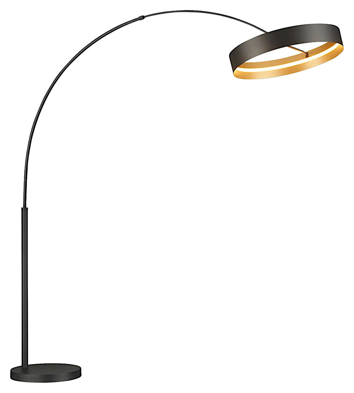 STOJACÍ LED SVÍTIDLO, 60/200 cm  - černá/barvy zlata, Design, kov (60/200cm) - Musterring