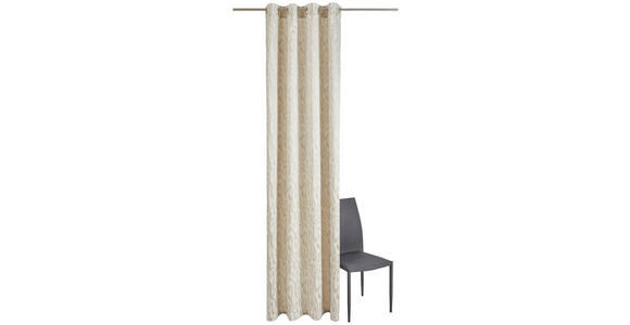 ÖSENSCHAL ONDA Verdunkelung 140/245 cm - Beige, LIFESTYLE, Textil (140/245cm) - Dieter Knoll