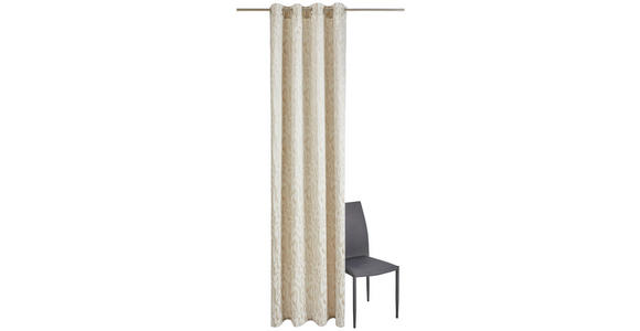 ÖSENSCHAL ONDA Verdunkelung 140/245 cm   - Beige, LIFESTYLE, Textil (140/245cm) - Dieter Knoll