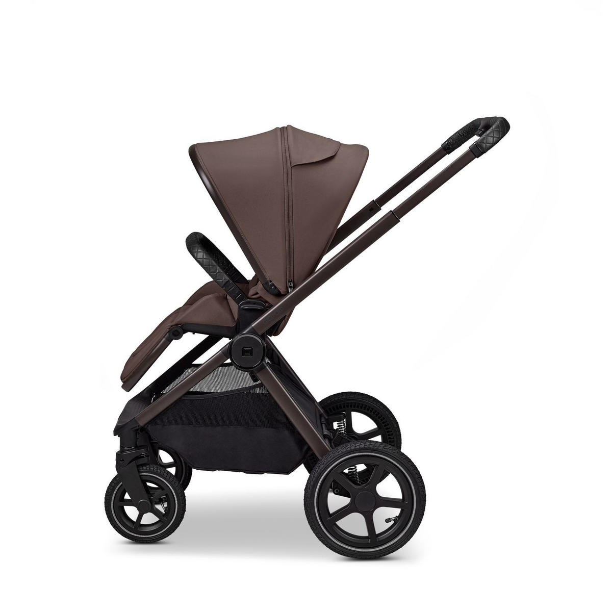 KINDERWAGENSET  GIO FOLD SET AIR  greige  - Greige/Schwarz, Basics, Textil (120/58/92cm) - Moon Edition