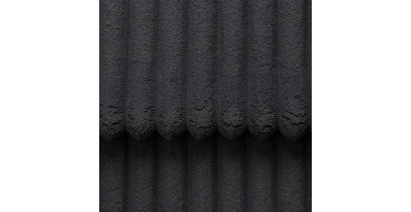 SCHLAFSOFA Cord Schwarz Rückenkissen, Armlehnenkissen, Bettkasten, Schlaffunktion, Rücken echt, Liegefläche im Originalstoff  - Schwarz, KONVENTIONELL, Kunststoff/Textil (211/96/105cm) - Carryhome