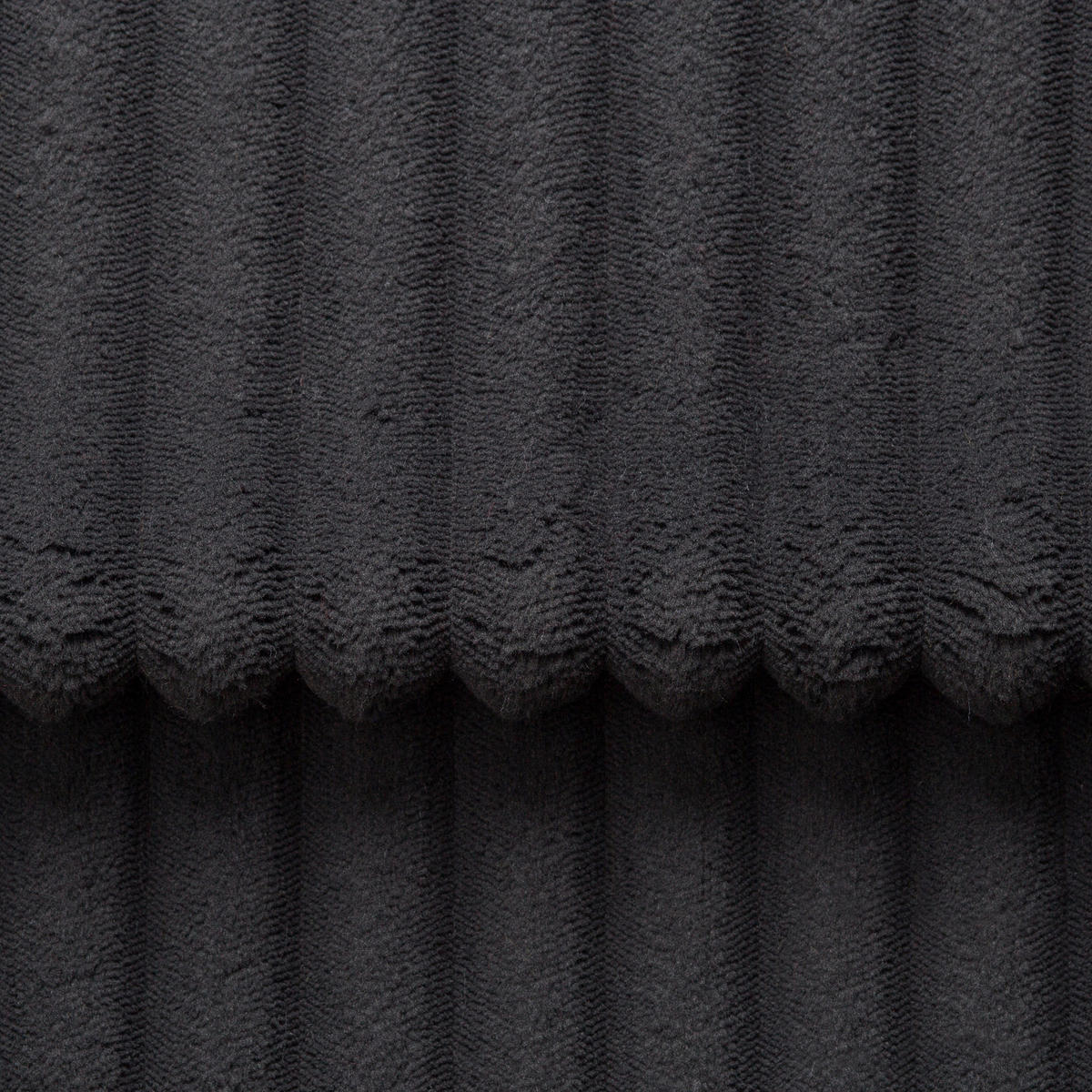 SCHLAFSOFA  mit Cord Schwarz  - Schwarz, KONVENTIONELL, Kunststoff/Textil (211/96/105cm) - Carryhome