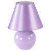STOLNÍ LAMPA, 18/23 cm  - šeříková, Konvenční, textil/keramika (18/23cm) - Ondega