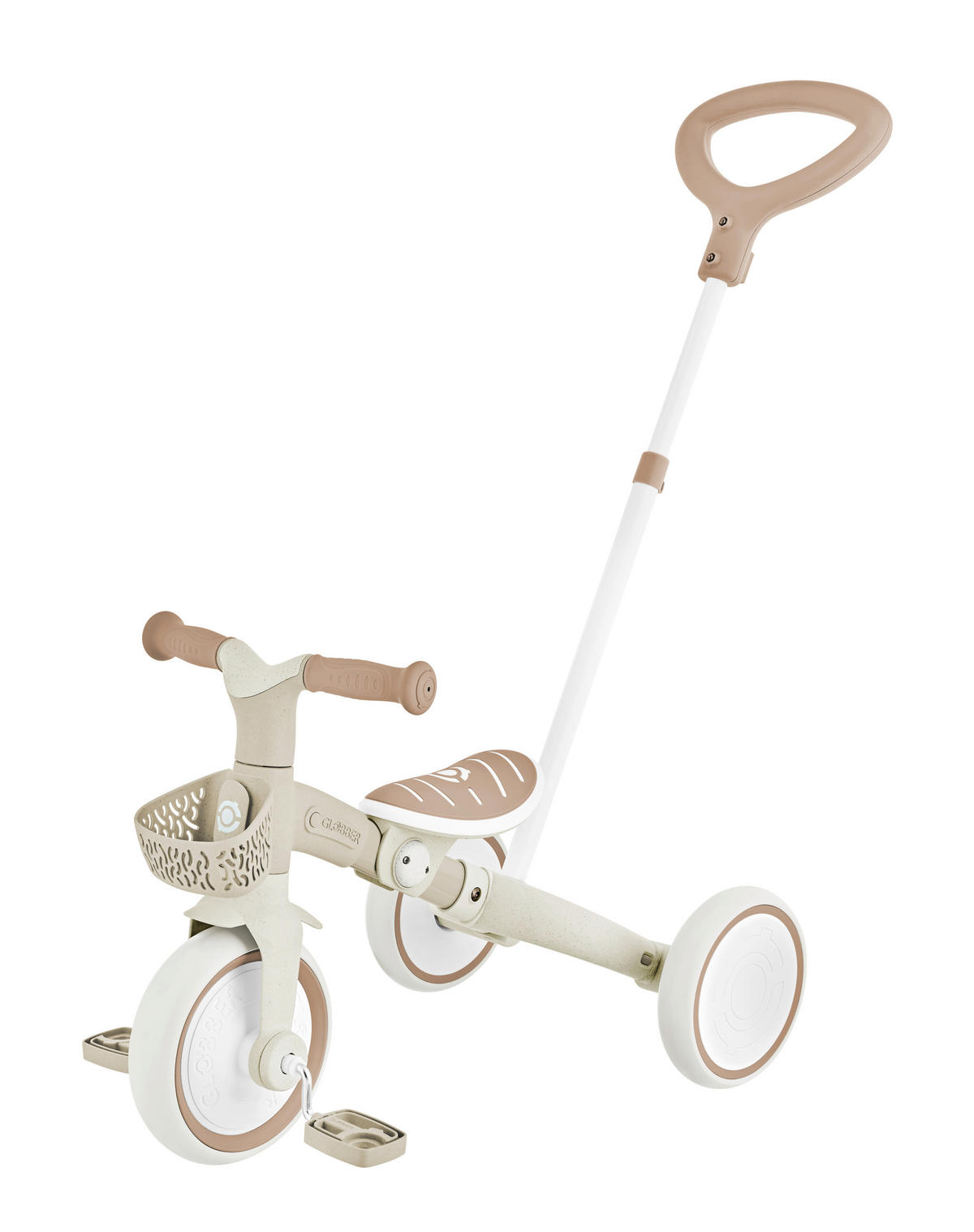 DREIRAD LEARNING TRIKE 2in1 PLUS ECO  - Taupe, Basics, Kunststoff (62.2/42,1/84,3kg) - GLOBBER