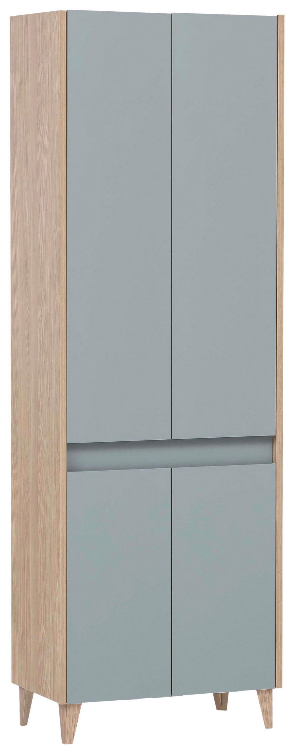 HOCHSCHRANK Blau, Hellblau, Pastellblau - Blau/Pastellblau, MODERN, Holzwerkstoff/Kunststoff (56,9/170/33cm) - MID.YOU