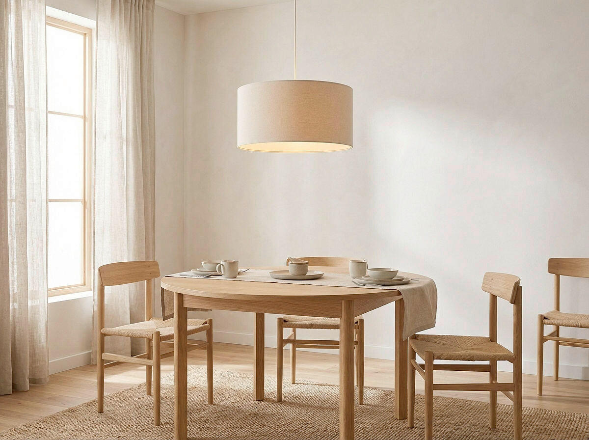 HÄNGELEUCHTE Boho Elegant 50/95 cm   - Beige/Creme, Design, Kunststoff/Textil (50/95cm)