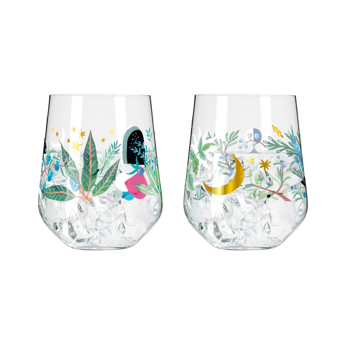 GINGLAS 710 ml 2-teilig  - Multicolor, LIFESTYLE, Glas (10,2/10,2/12,4cm) - Ritzenhoff
