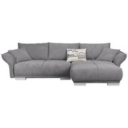 SEDACÍ SOUPRAVA, šedá, textilie - šedá/barvy chromu, Moderní, textilie/umělá hmota (310/203cm) - Hom`in