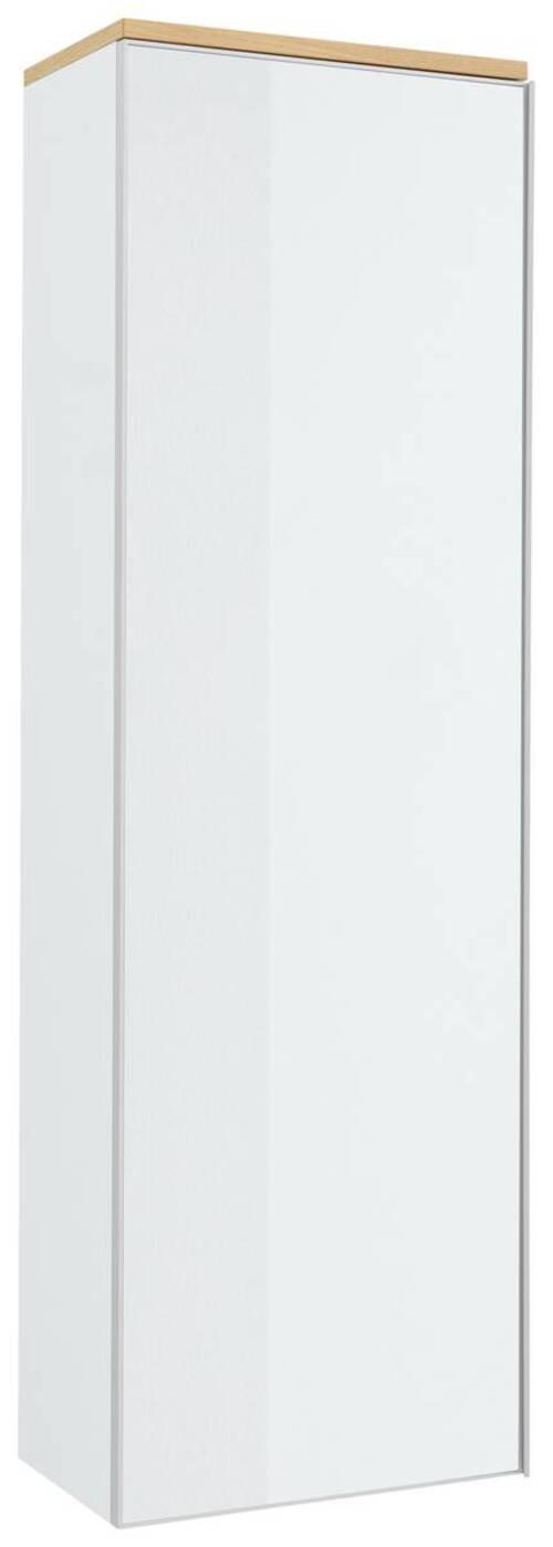 GARDEROBENSCHRANK 54/170/31 cm  - Eichefarben/Silberfarben, Design, Glas/Holz (54/170/31cm)