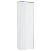 GARDEROBENSCHRANK  in 54/170/31 cm  - Eichefarben/Silberfarben, Design, Glas/Holz (54/170/31cm)