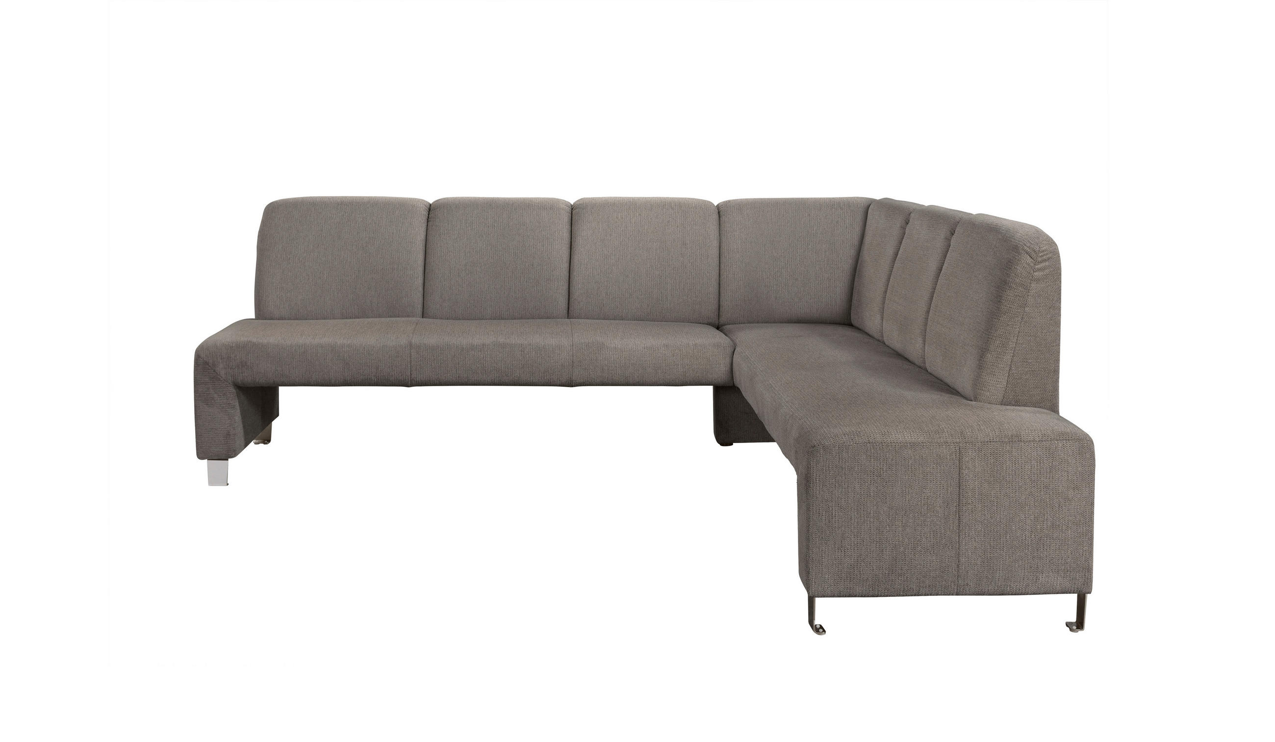 KLUPA KUTNA  smeđa  drvo, tekstil, drvni materijal      - srebrne boje/smeđa, Moderno, drvni materijal/drvo (263/198cm) - Livetastic
