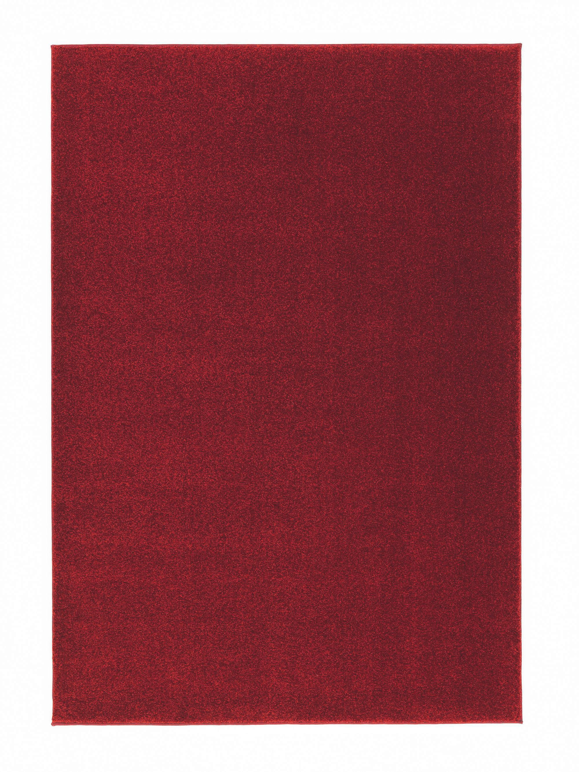 HOCHFLORTEPPICH 67/130 cm  - Rot, Basics, Textil (67/130cm) - Novel