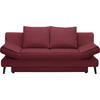 SCHLAFSOFA in Weinrot  - Weinrot/Schwarz, Design, Textil/Metall (200/85/90cm) - Xora