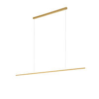LED-HÄNGELEUCHTE 151/3/200 cm  - Goldfarben, Design, Metall (151/3/200cm) - Helestra