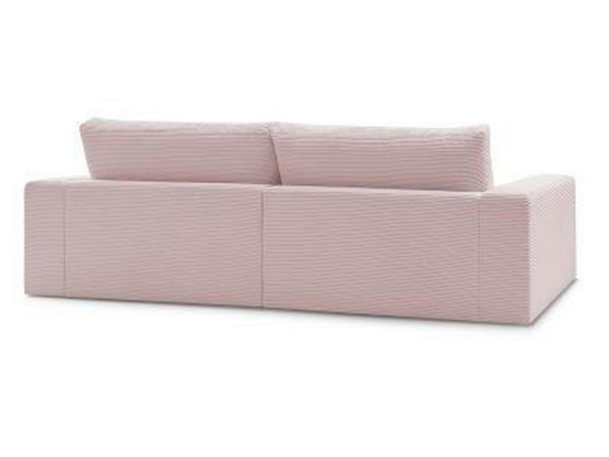 3-SITZER-SOFA LEONARD Cord Lila  - Lila/Schwarz, MODERN, Kunststoff/Textil (234/77/109cm)