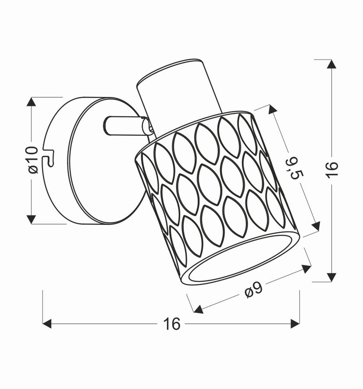 STRAHLER Bill 19/9/16 cm   - Schwarz, KONVENTIONELL, Glas/Metall (19/9/16cm)