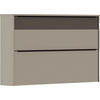 SCHUHSCHRANK 137/80/23 cm  - Taupe/Sandfarben, Design, Glas/Holzwerkstoff (137/80/23cm) - Dieter Knoll