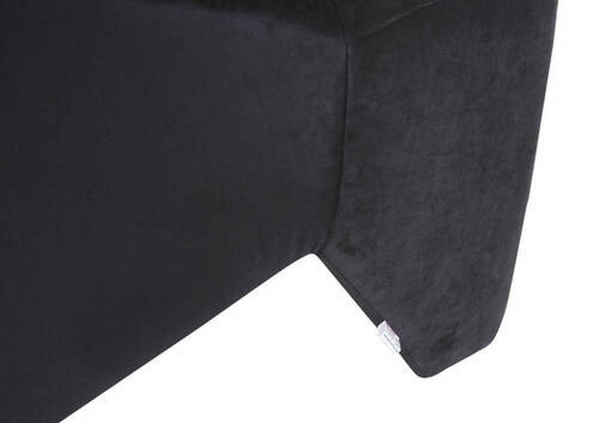 TABOURET in Textil Schwarz  - Schwarz, Lifestyle, Kunststoff/Textil (75/44/75cm) - Landscape