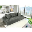 BIGSOFA Flachgewebe Grün  - Schwarz/Grün, KONVENTIONELL, Kunststoff/Textil (276/95/130cm) - Carryhome