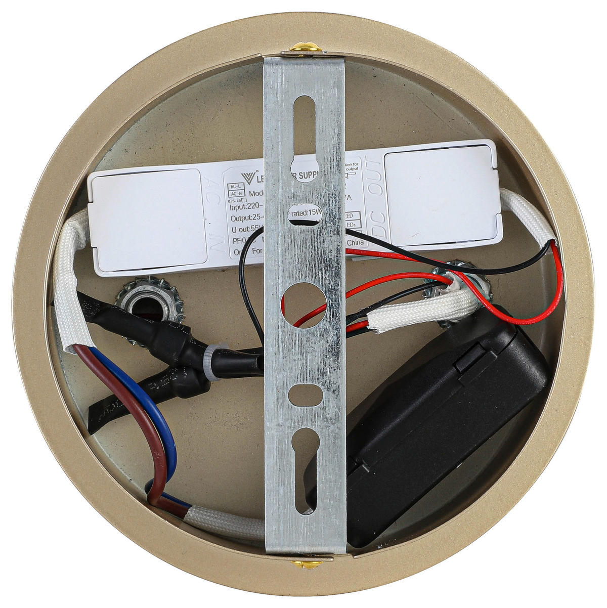 DECKENLEUCHTE 180/14/23,2 cm   - Weiß/Cappuccino, Trend, Kunststoff/Metall (180/14/23,2cm) - Novel