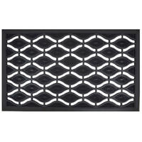 DVEŘNÍ ROHOŽKA, 45/75 cm - černá, Basics, plast (45/75cm)