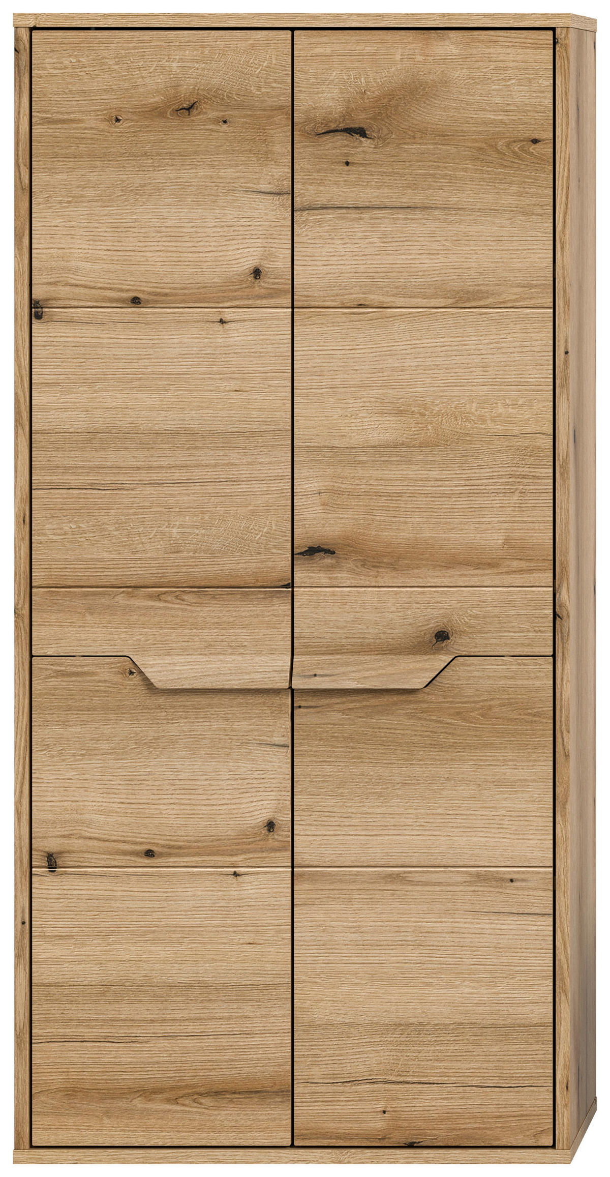 MIDISCHRANK 64/132/32 cm  - Schwarz, MODERN, Holzwerkstoff/Kunststoff (64/132/32cm) - MID.YOU