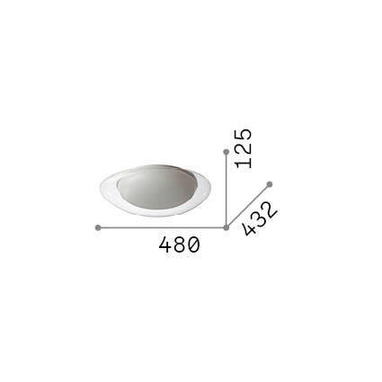 LED-DECKENLEUCHTE 48/12,5/43,2 cm   - Basics (48/12,5/43,2cm) - Ideal Lux
