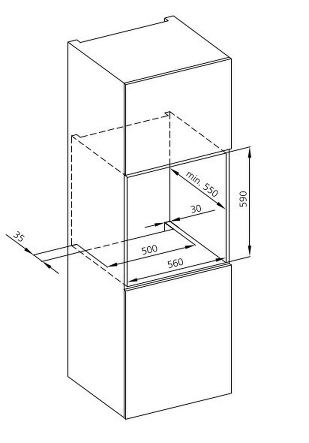 BACKOFENSET CLS903  - Schwarz, Basics, Glas/Metall (59,6/59,5/56,9cm) - Oranier