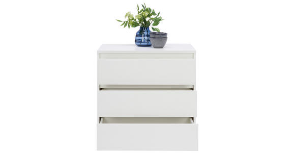 KOMMODE in 80/79/48 cm - Alufarben/Weiß, Design, Holzwerkstoff/Kunststoff (80/79/48cm) - Carryhome