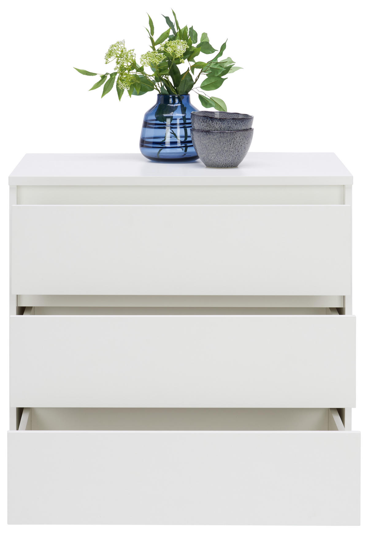 KOMMODE  in 80/79/48 cm  - Alufarben/Weiß, Design, Holzwerkstoff/Kunststoff (80/79/48cm) - Carryhome