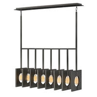 HÄNGELEUCHTE Elstead Ludlow 94,4/26/66,6 cm   - Graphitfarben, Design, Metall (94,4/26/66,6cm) - Elstead Lighting