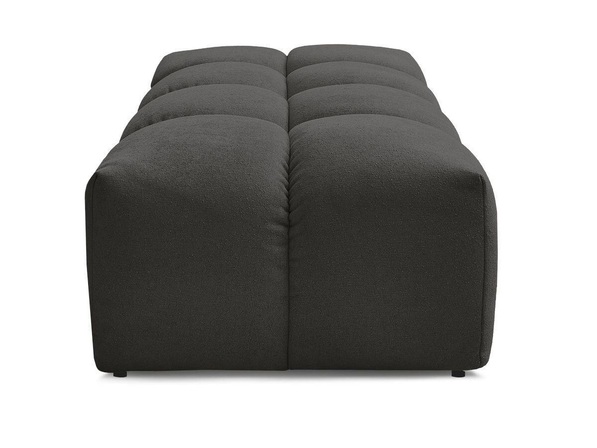 HOCKER EVEREST Struktur Schwarz  - Schwarz, MODERN, Kunststoff/Textil (140/70/40cm)