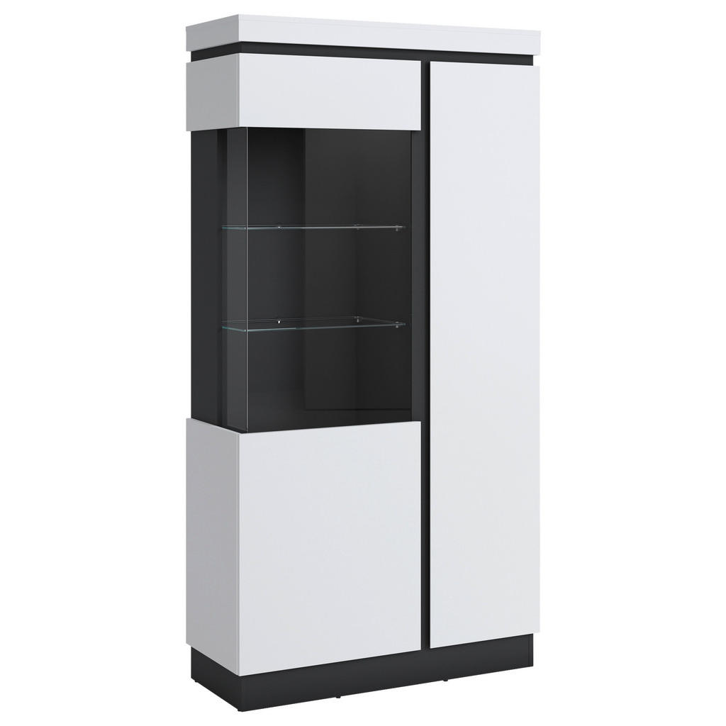 Vitrine Campania Anthrazit, Weiß B: 103,6 cm