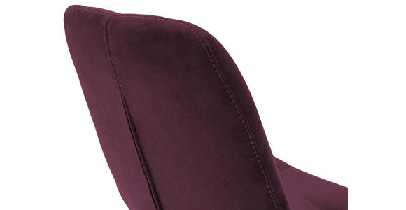 STUHL Flachgewebe Bordeaux - Bordeaux, KONVENTIONELL, Holz/Textil (56/84/63cm) - Carryhome