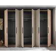 DREHTÜRENSCHRANK  in Eichefarben, Kaschmir  - Kaschmir/Eichefarben, Design, Holzwerkstoff/Metall (300,5/227,7/60cm) - Xora