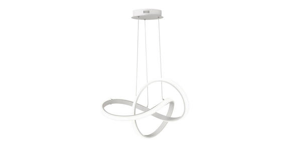 LED-HÄNGELEUCHTE - Weiß, Design, Kunststoff/Metall (59/29/59cm) - Ambiente