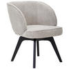 ARMLEHNSTUHL  in Webstoff  - Schwarz/Cappuccino, Design, Holz/Textil (63/83/62cm) - Novel