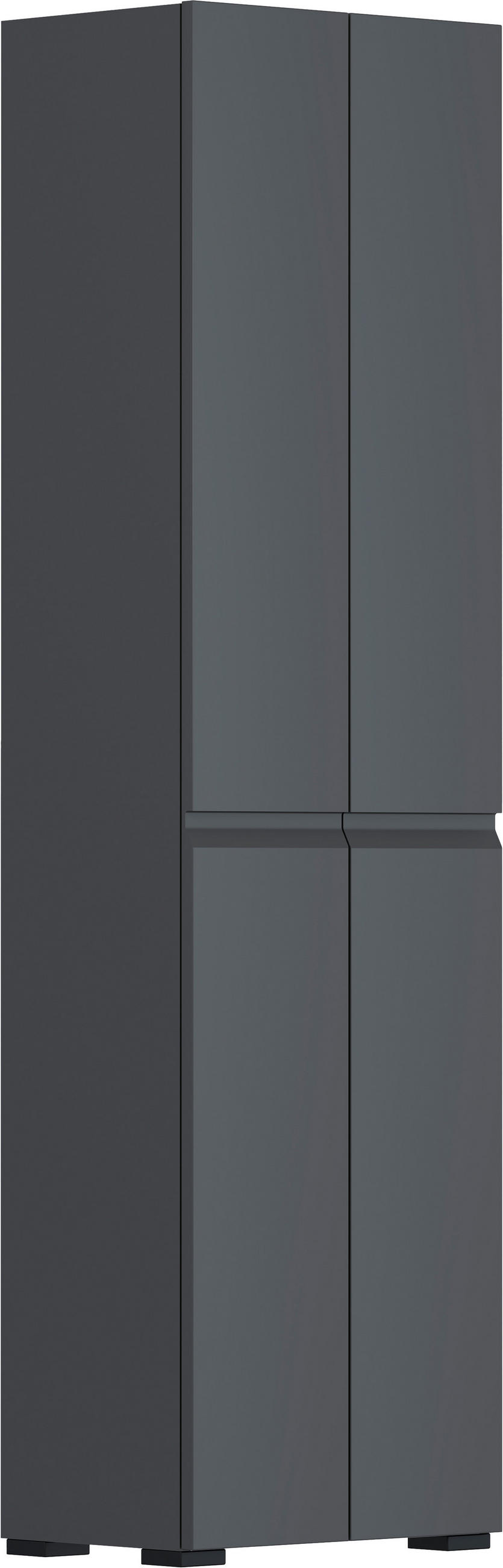 GARDEROBENSCHRANK  in 52/192/36 cm  - Anthrazit/Schwarz, Design, Holzwerkstoff/Kunststoff (52/192/36cm) - Dieter Knoll