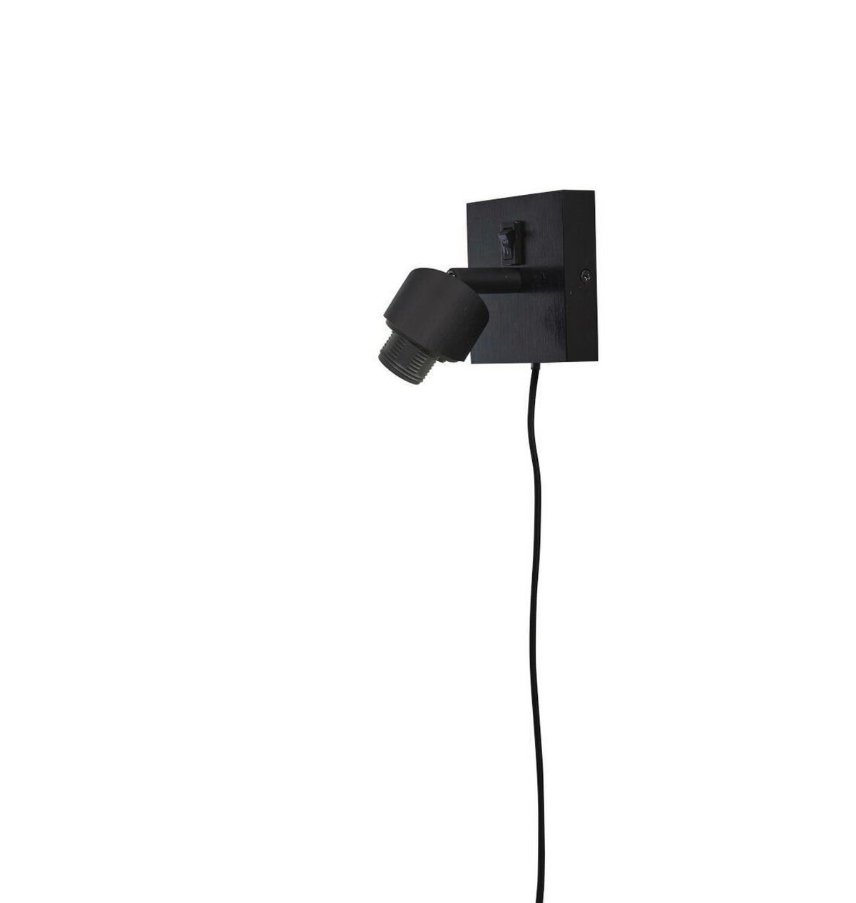 WANDLEUCHTE GOOD&MOJO  15/15/22 cm   - Schwarz, Trend (15/15/22cm) - Good & Mojo