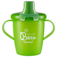 DETSKÝ HRNČEK - zelená, Basics, plast (7cm) - My Baby Lou
