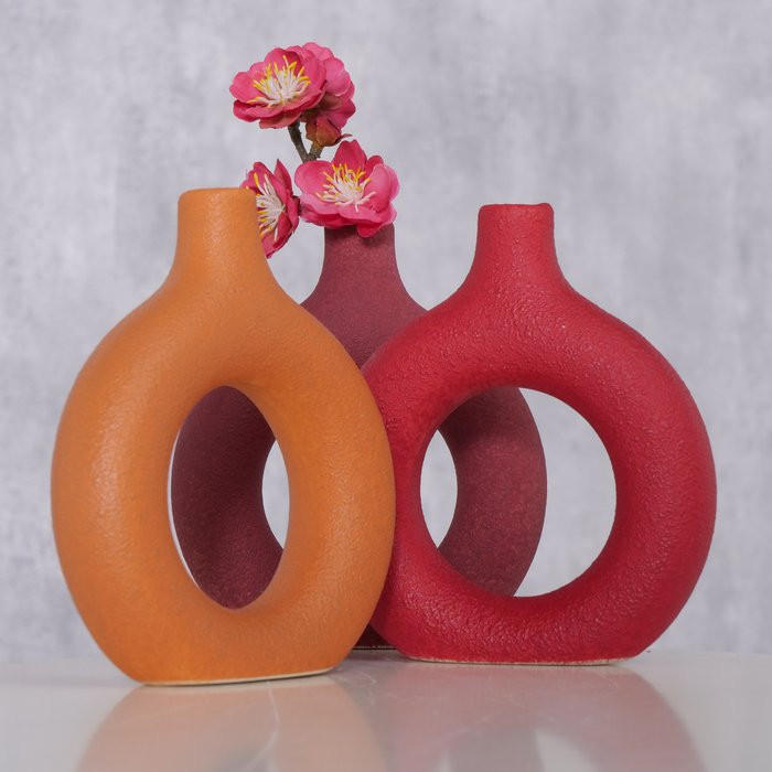 VAS 13 cm - röd/rosa, Basics, keramik (13cm)