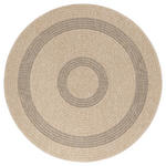 OUTDOORTEPPICH 80/80 cm Comilla Schwarz, Beige  - Beige/Schwarz, Basics, Textil (80/80cm) - Novel