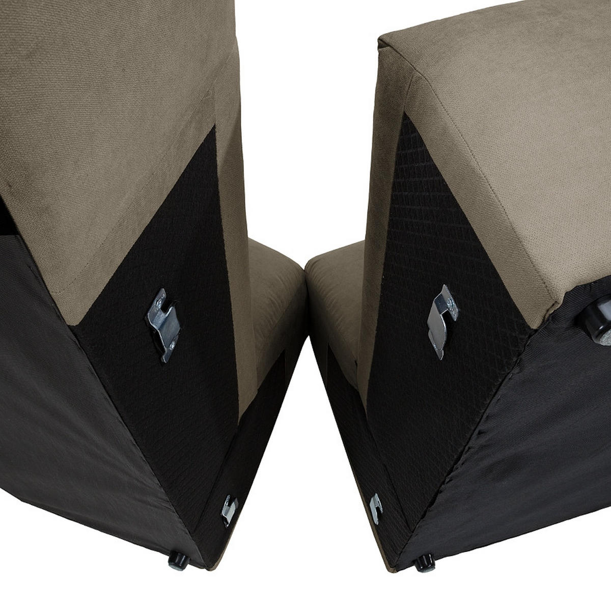 ECKSOFA in Struktur Dunkelgrau  - Dunkelgrau, Modern, Textil (255/72/160cm) - Trendmanufaktur
