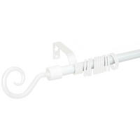 RÚDKARNIS-GARNITÚRA  - fehér, Basics, műanyag/fém (130-240/./.cm) - Boxxx